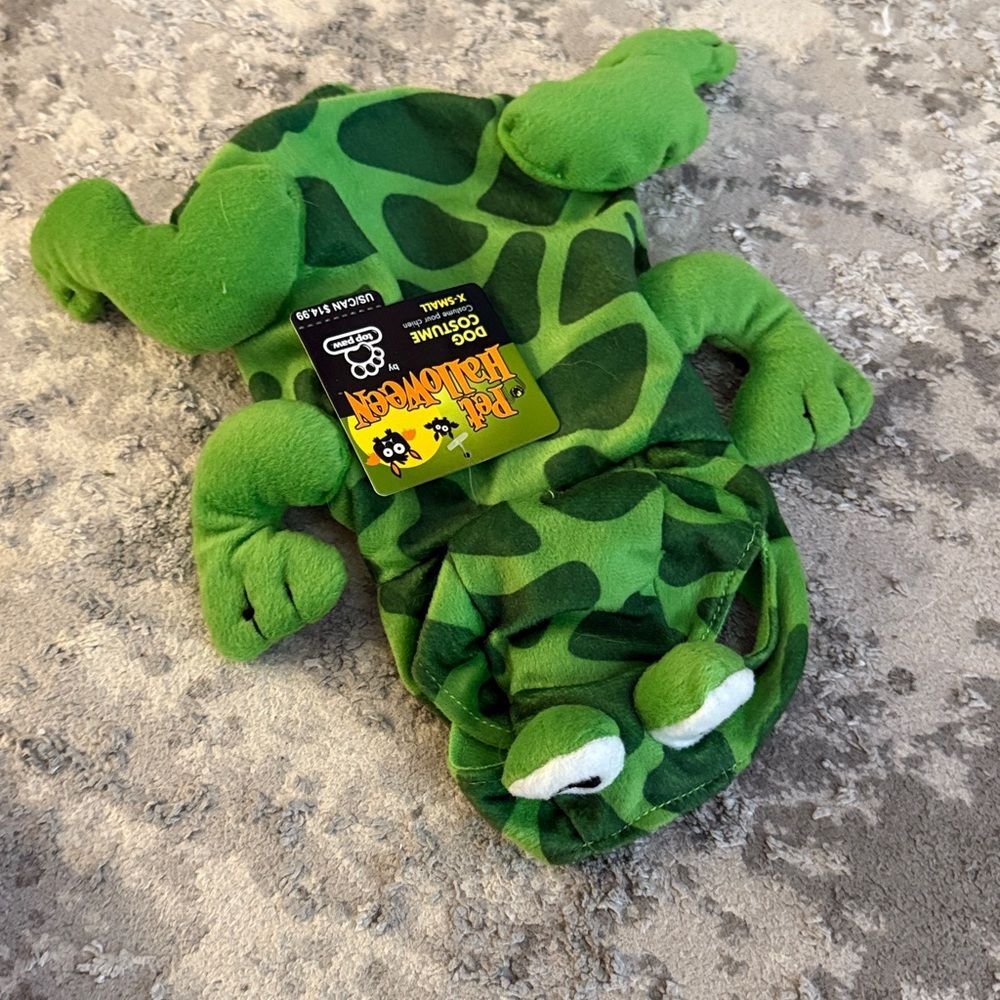 Top Paw Green Frog (XS Dog halloween Costume)